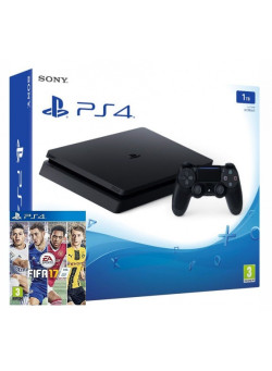 Игровая приставка Sony PlayStation 4 Slim 1TB Black (CUH-2008B) + FIFA 17 (PS4)